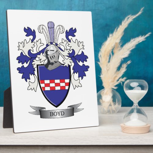 Boyd Family Crest Coat of Arms Plaque
