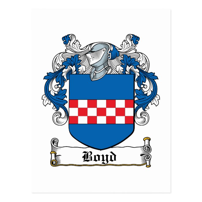 Boyd Family Crest Postcard
