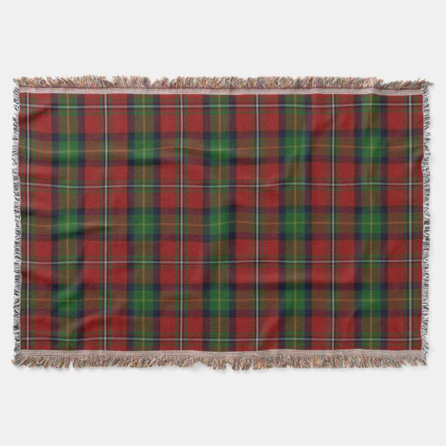 Boyd Family Tartan Throw Blanket (Front)