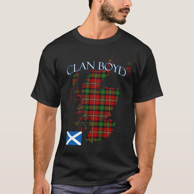 Boyd Scottish Clan Tartan Scotland T-Shirt (Front)