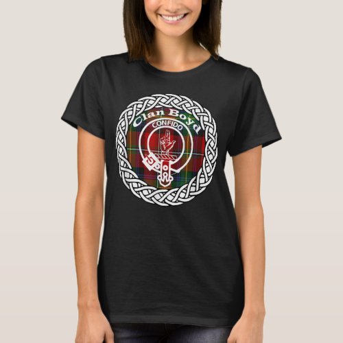 Boyd surname Scottish clan tartan crest badge T_Shirt