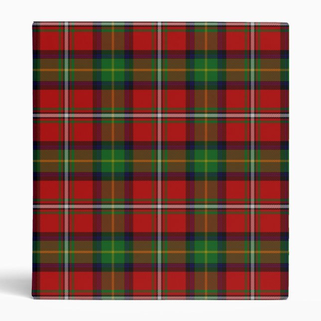 Boyd Tartan 3 Ring Binder (Front)