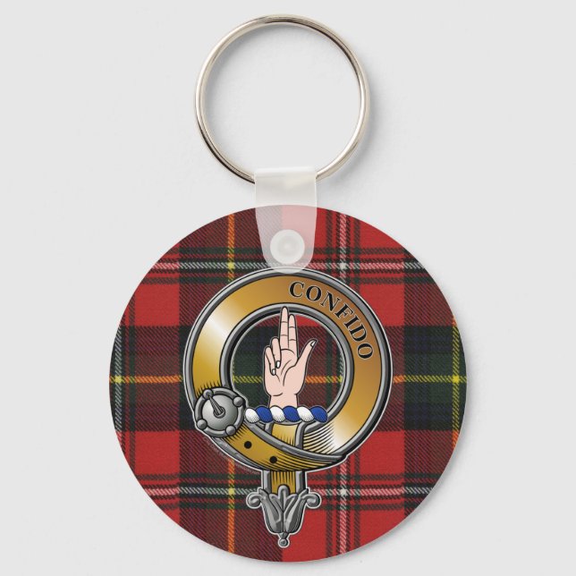 Boyd Tartan & Badge Keychain (Front)