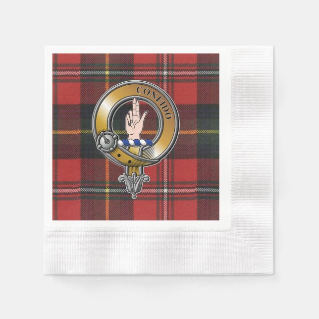 Boyd Tartan & Badge Napkins (Front)