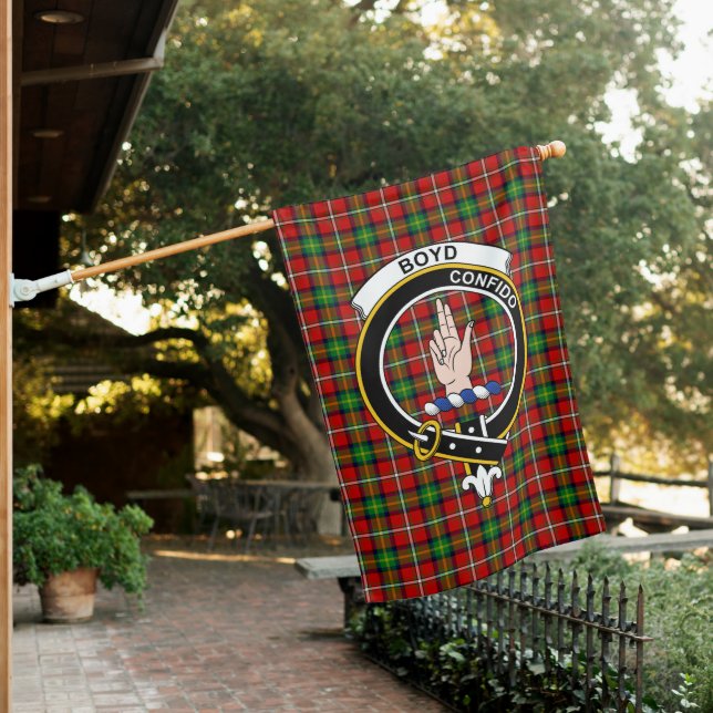 Boyd Tartan Flag Clan Badge (In SItu)