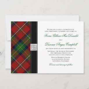 Boyd Tartan Scottish Celtic Wedding Invitation