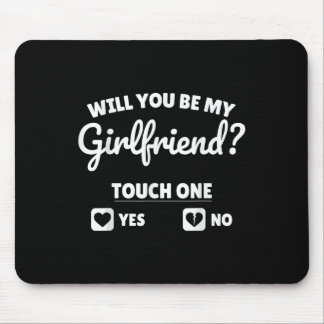 Boyfriend Ask Her Will You Be My Girlfriend Valent Mouse Pad