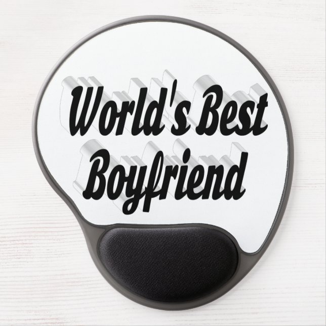 Boyfriend black script gel mouse pad (Front)