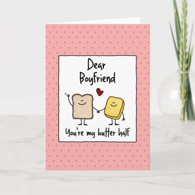 Boyfriend - butter half - Valentine's Day Holiday Card (Front)