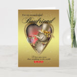 Boyfriend Christmas Card - Snowman In Heart<br><div class="desc">Boyfriend Christmas Card - Snowman In Heart</div>
