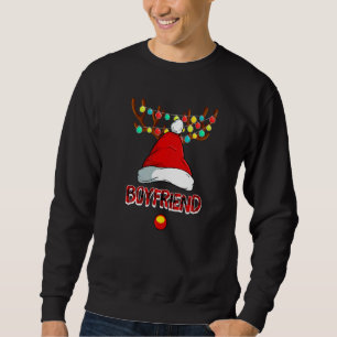 Boyfriend Deer Matching Christmas Costume Reindeer Sweatshirt