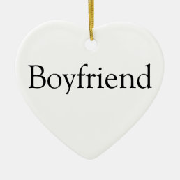 Boyfriend Definition Fun Modern Personalised Ceramic Ornament