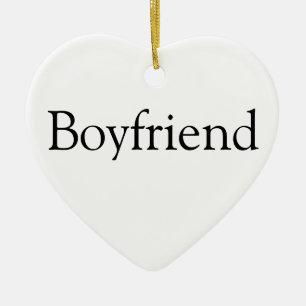 Boyfriend Definition Fun Modern Personalised Ceramic Ornament