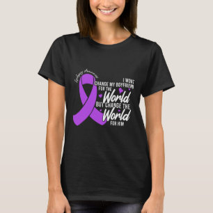 Boyfriend Epilepsy Awareness Day Disease Month T-Shirt