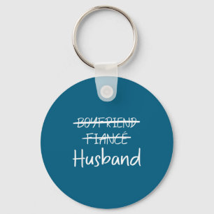 Boyfriend Fiance Husband Bachelorette Wedding Keychain