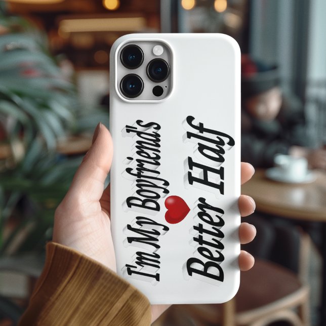 Boyfriend funny quote black text Case-Mate iPhone case (Creator Uploaded)