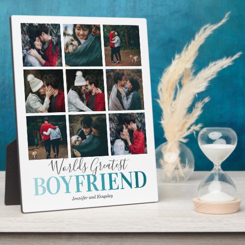 Boyfriend Gift  Worlds Greatest Photo Plaque