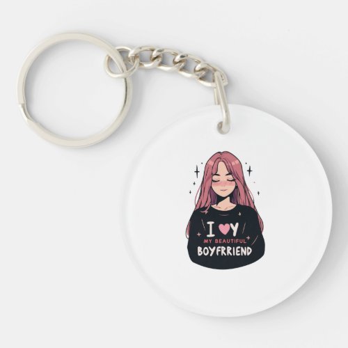 boyfriend girlfriend beautiful design keychain