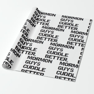 Boyfriend Husband Christmas Birthday Mormon Guys Wrapping Paper