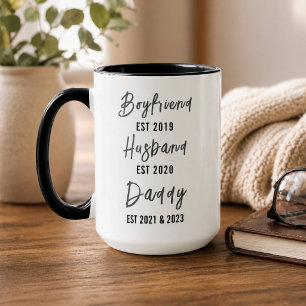 Boyfriend Husband Dad Mug Personalized Father’s