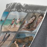 Boyfriend I Will Love You Photo Collage Fleece Blanket<br><div class="desc">Show your boyfriend how much you love him this Christmas (or any other occasion!) with this beautiful, personalized photo collage blanket. Spoil him with a heartfelt message – ‘BOYFRIEND I WILL ALWAYS LOVE YOU’ – that can be easily customized to your exact preferences. Make it unique with adjustable font size,...</div>