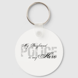 Boyfriend Is My Hero - POLICE Keychain
