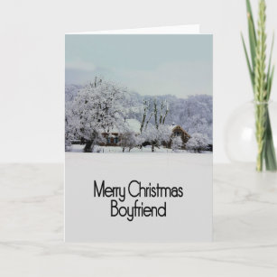 Boyfriend Merry Christmas card