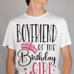 Boyfriend of the Birthday Girl Squad Matching T-Shirt<br><div class="desc">Looking for the perfect way to show your family and friends just how much you love them on your special day? Look no further than our personalized birthday squad shirts! These shirts are perfect for celebrating with your loved ones, and make a great gift for any birthday girl or boy....</div>