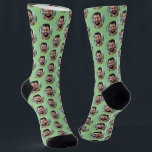 Boyfriend Photo for Girlfriend Cute Sage Green Socks<br><div class="desc">These cute boyfriend photo (for girlfriend) sage green socks feature your own photo in trendy offset pattern and are a fun way for your girlfriend or wife to remember you as she pulls on her socks! This is a great Christmas or birthday gift and your girlfriend or wife will love...</div>
