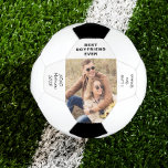 Boyfriend Photo Personalized Soccer Ball<br><div class="desc">Celebrate the best boyfriend ever who is a soccer fan with this personalized soccer ball. You can easily personalize with a photograph,  personalize the expressions "I Love You" (e.g.,  "Happy Birthday") and "Best Boyfriend Ever." You can also add your name and the year in a handwritten style script.</div>