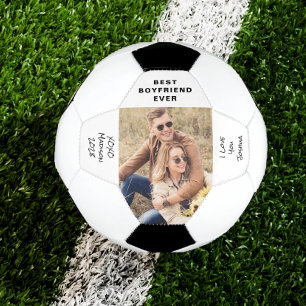 Boyfriend Photo Personalized Soccer Ball