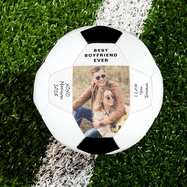 Boyfriend Photo Personalized Soccer Ball (Creator Uploaded)