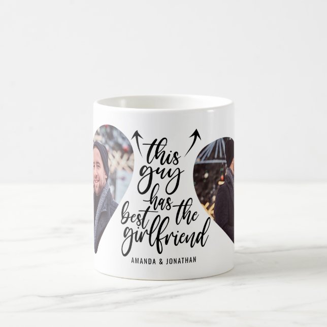 Boyfriend Photo Typography Keepsake  Coffee Mug (Center)