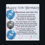 Boyfriend poem 30th Birthday Notepad<br><div class="desc">A great gift for a boyfriend on his 30th birthday</div>