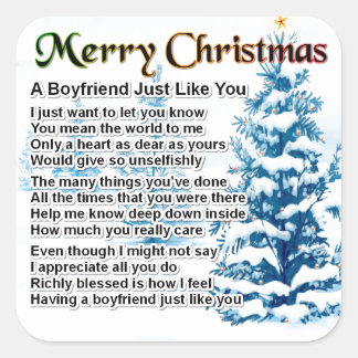 300+ Christmas Poem Stickers and Christmas Poem Sticker Designs | Zazzle