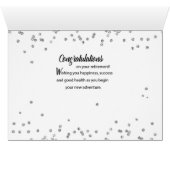 Boyfriend, Retirement Congratulations Black (Inside Horizontal (Bottom))