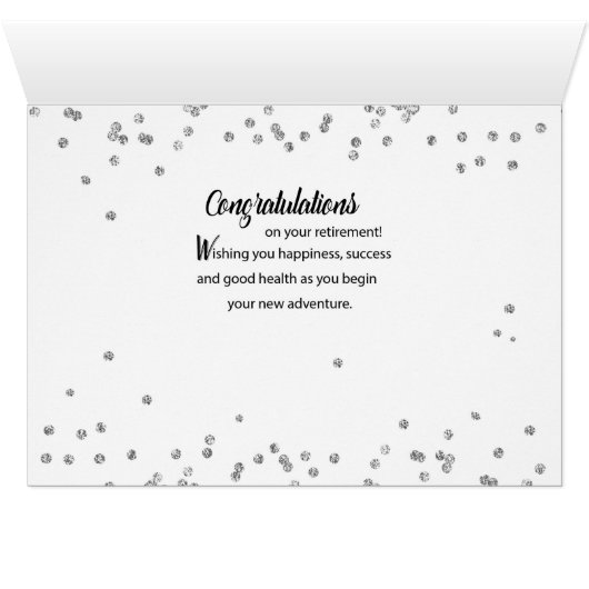 Boyfriend, Retirement Congratulations Black (Inside Horizontal (Bottom))