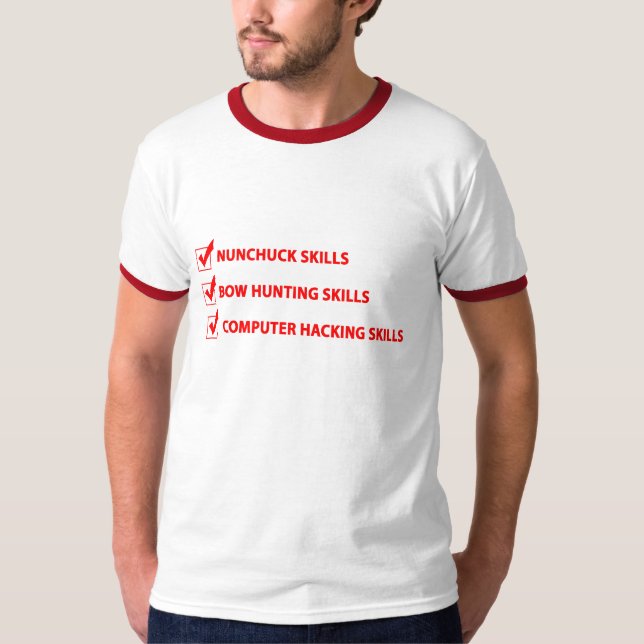 Boyfriend Skill Checklist Napoleon Dynamite Tshirt (Front)