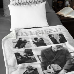 Boyfriend Together Forever Photo Collage Fleece Blanket