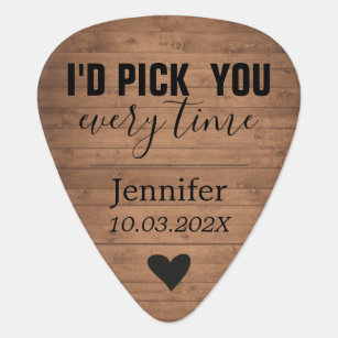 personalized guitar picks for boyfriend