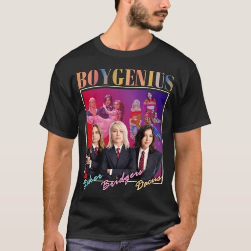 BOYGENIUS 90s Design Merch The Record Band Label T-Shirt