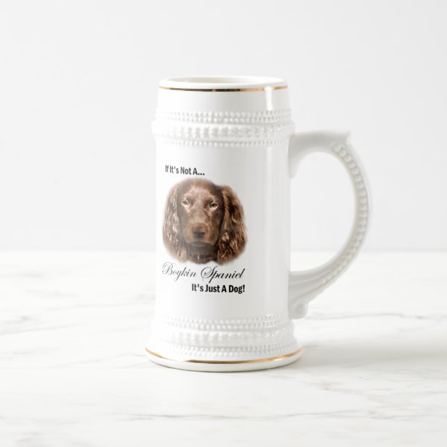 Boykin Spaniel Art Gifts Beer Stein (Right)