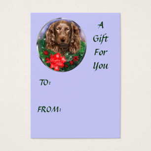 Boykin Spaniel Christmas Gift Name Tags