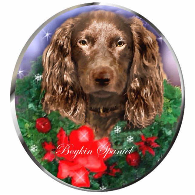 Boykin Spaniel Christmas Gifts Ornament (Front)