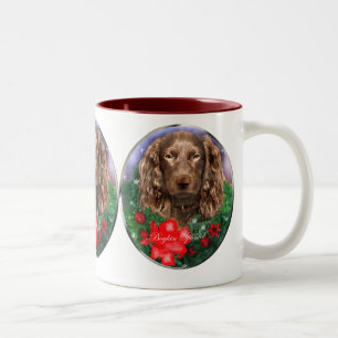 Boykin Spaniel Christmas Gifts Two-Tone Coffee Mug