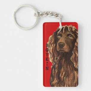 Boykin Spaniel Color Block Keychain