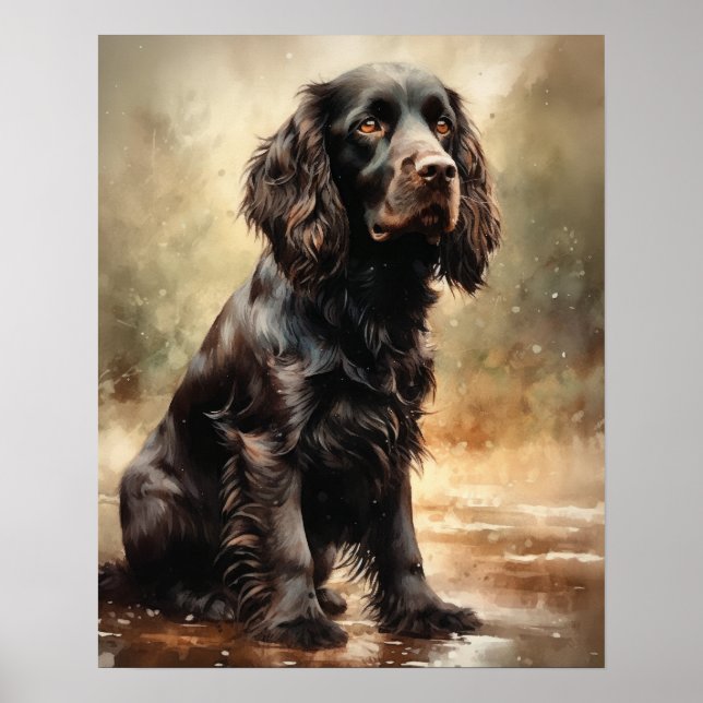 Boykin Spaniel Dog Art Print Poster (Front)