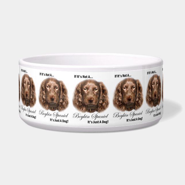 Boykin Spaniel Dog  Bowl (Front)