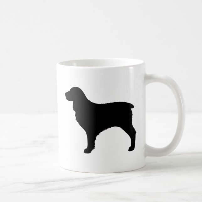 Boykin Spaniel Dog Breed Silhouettes Coffee Mug (Right)