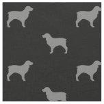 Boykin Spaniel Dog Breed Silhouettes Patterned Fabric